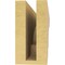 Ekena Millwork 3"W x 18"D x 6"H Thin New Brighton Rough Cedar Woodgrain TimberThane Corbel, Primed Tan CORUR03X18X06NEBRCPR - alternate 2